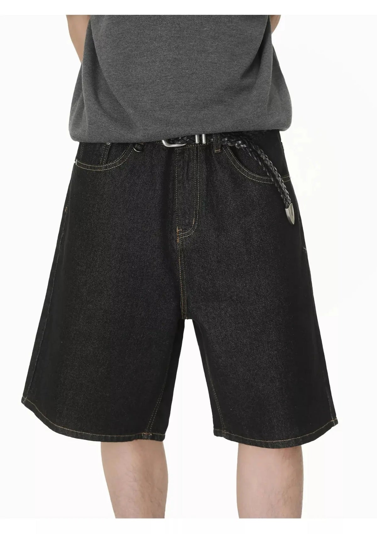 Men's Loose Fit Denim Shorts  COOLANDBAG