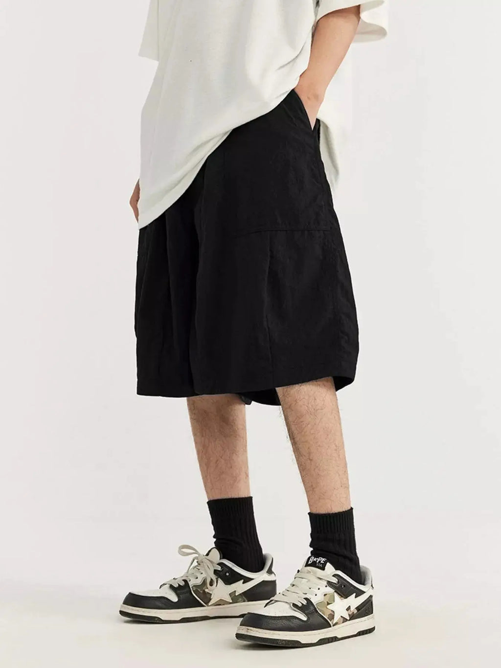 Men's Loose-Fit Drawstring Shorts  COOLANDBAG
