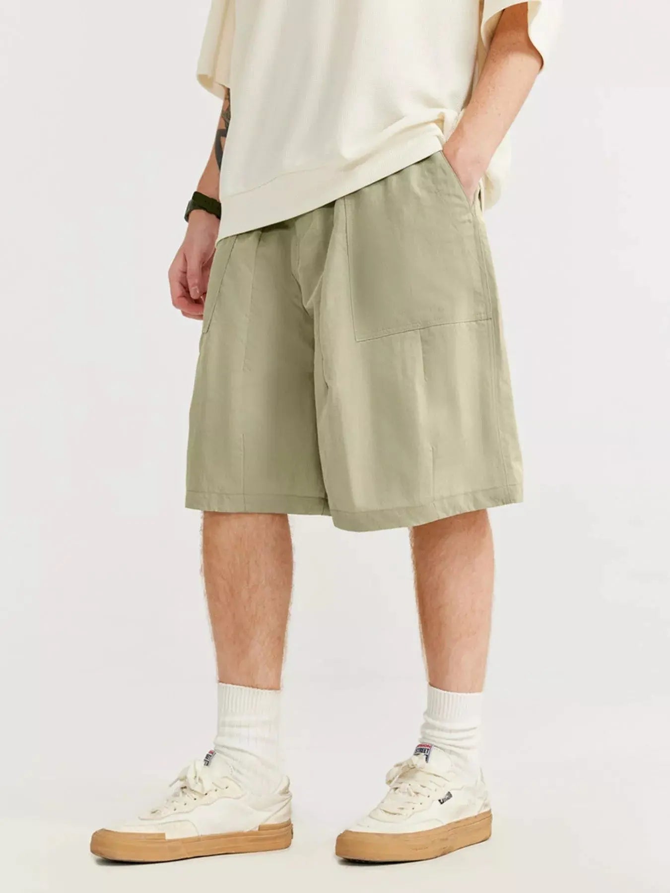 Men's Loose-Fit Drawstring Shorts  COOLANDBAG
