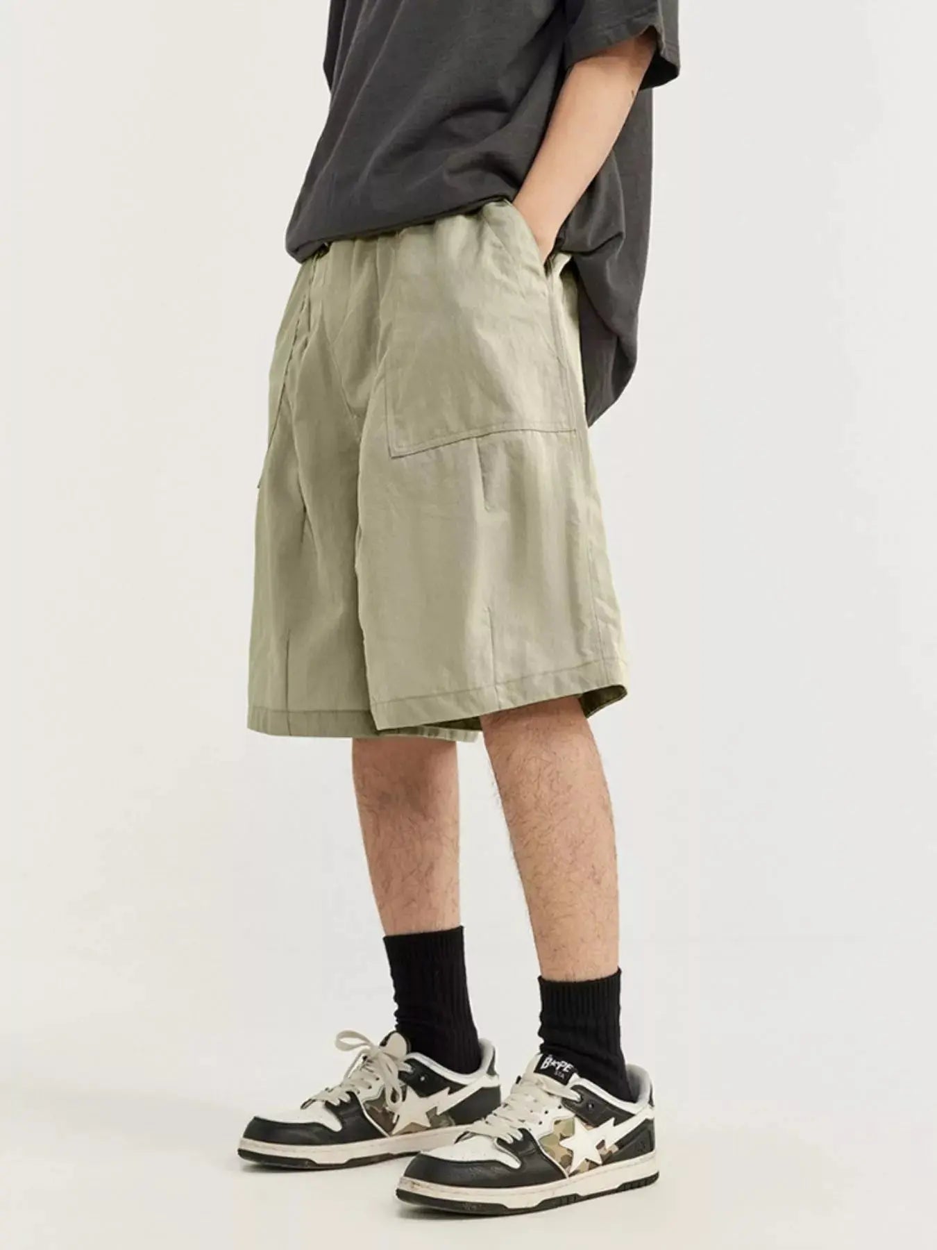 Men's Loose-Fit Drawstring Shorts  COOLANDBAG