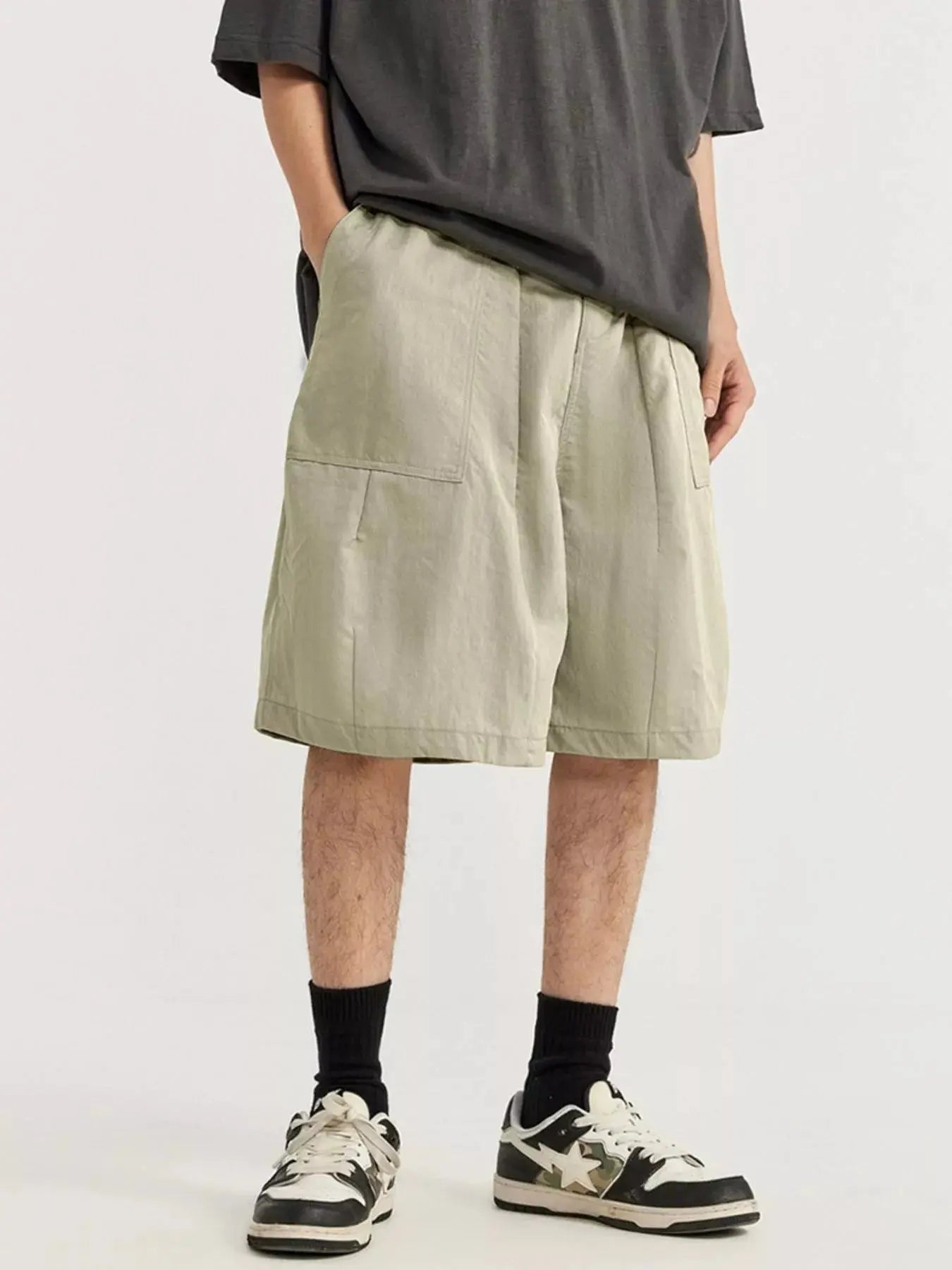 Men's Loose-Fit Drawstring Shorts  COOLANDBAG