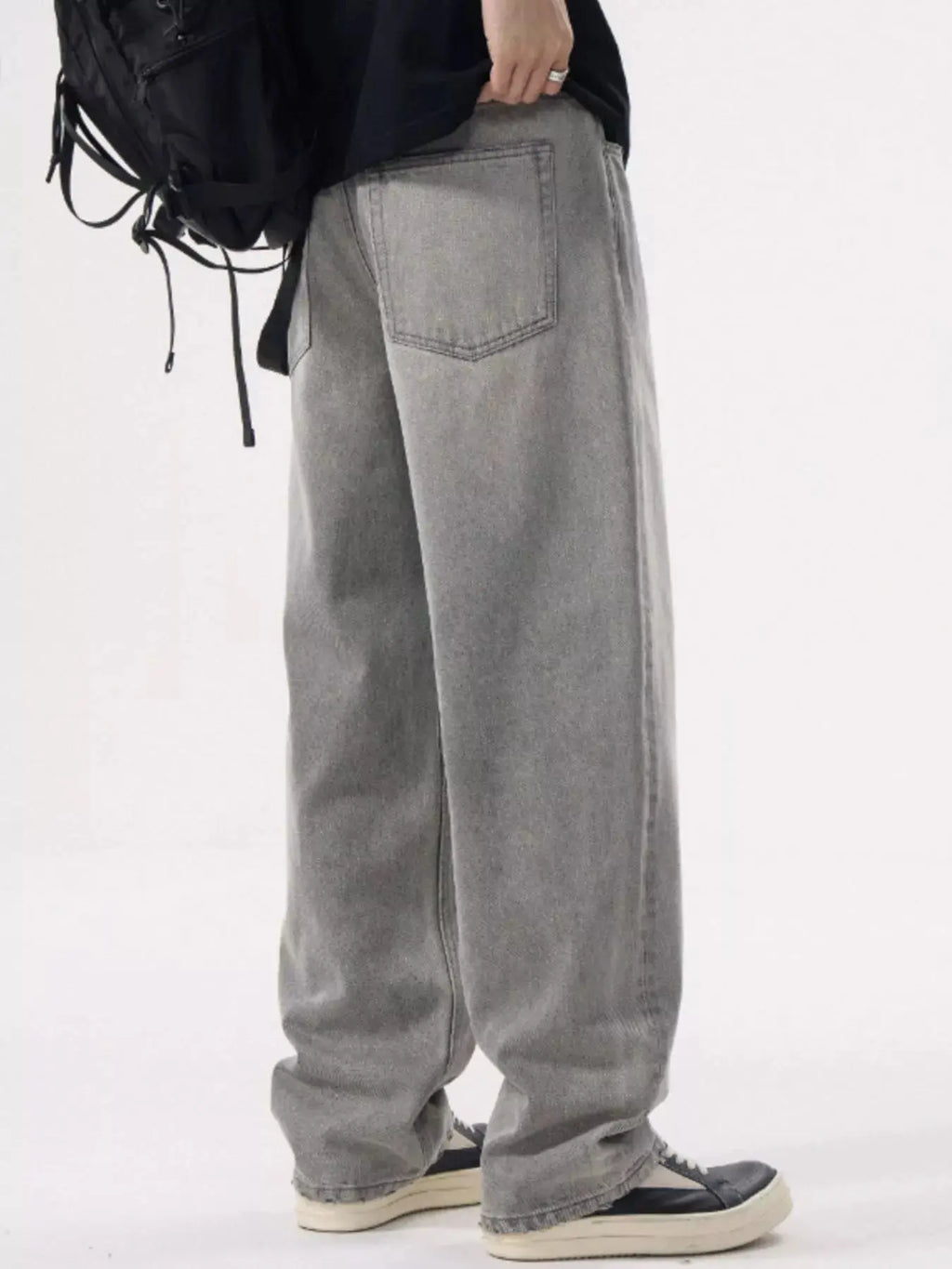 Men's Loose Fit Wash Jeans  COOLANDBAG