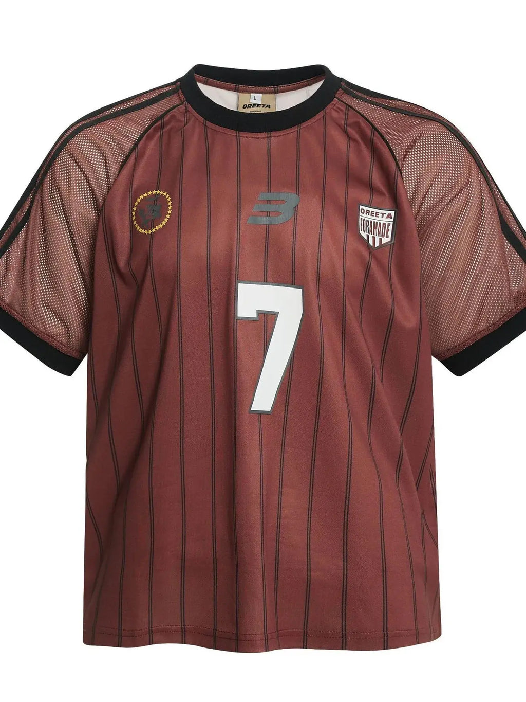 Men's Number 7 Striped Short Sleeve T-Shirt  COOLANDBAG