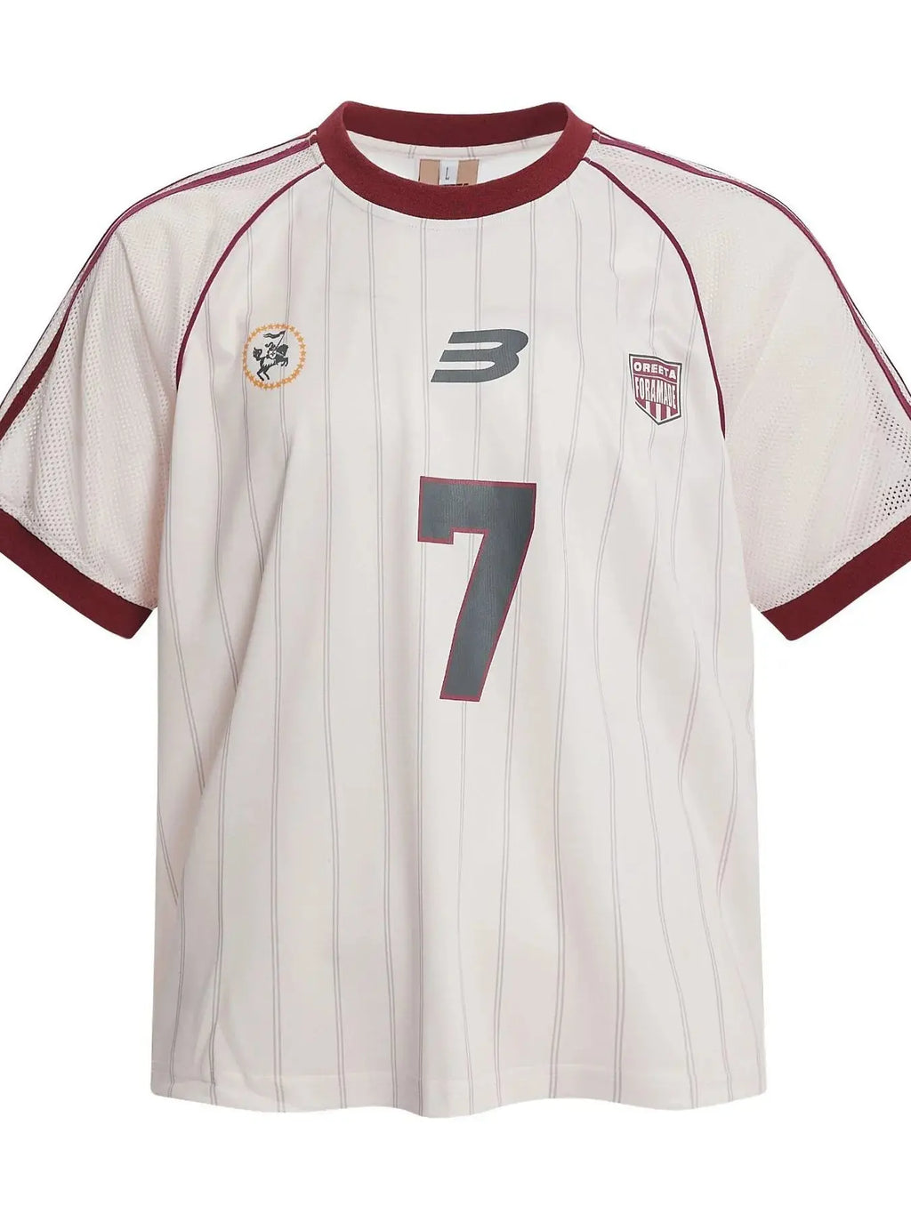 Men's Number 7 Striped Short Sleeve T-Shirt  COOLANDBAG