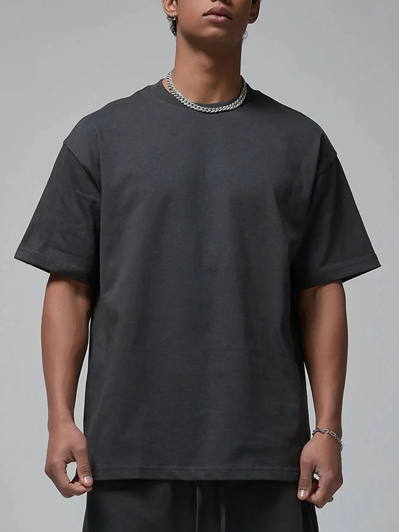 Men's Oversized Crew Neck T-Shirt  COOLANDBAG