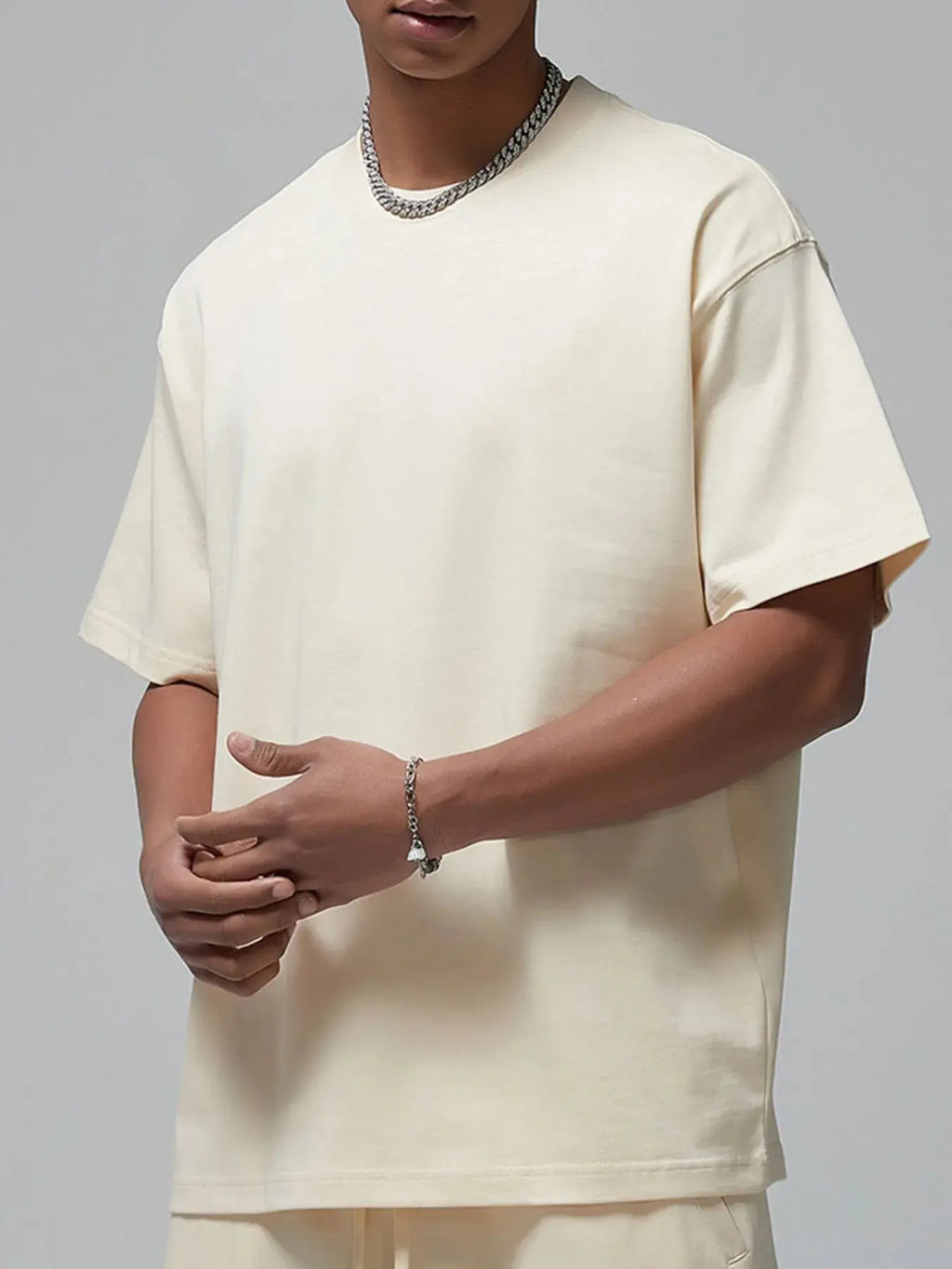 Men's Oversized Crew Neck T-Shirt  COOLANDBAG