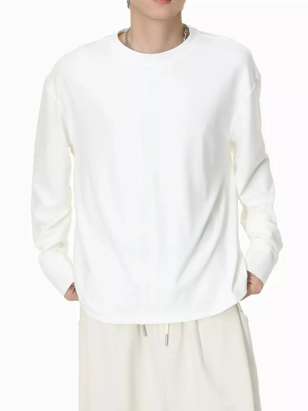 Men's Oversized Long Sleeve T-Shirt  COOLANDBAG