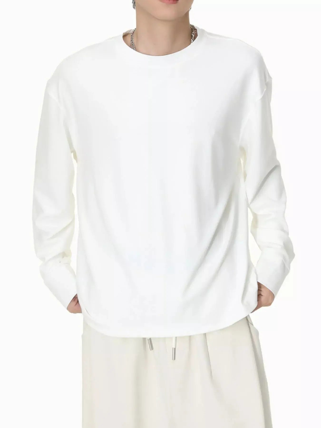 Men's Oversized Long Sleeve T-Shirt  COOLANDBAG