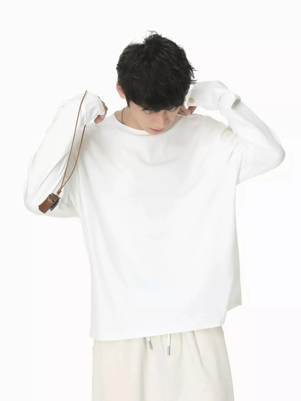 Men's Oversized Long Sleeve T-Shirt  COOLANDBAG