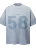 Men's Oversized Number 58 Graphic T-Shirt  COOLANDBAG