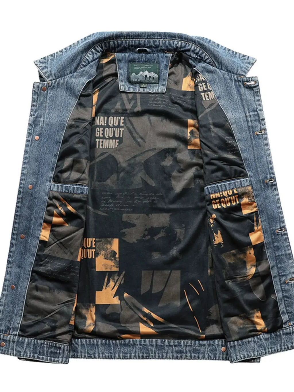 Men's Plus Size Button Up Denim Vest  COOLANDBAG
