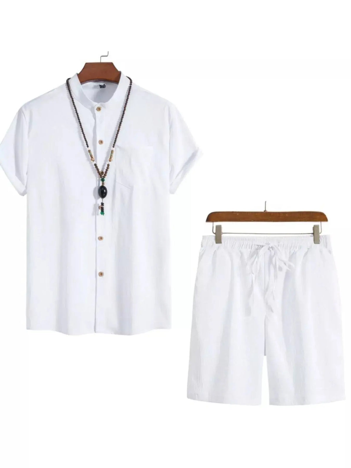 Ensemble Chemise et Short Manches Courtes Grande Taille Homme
