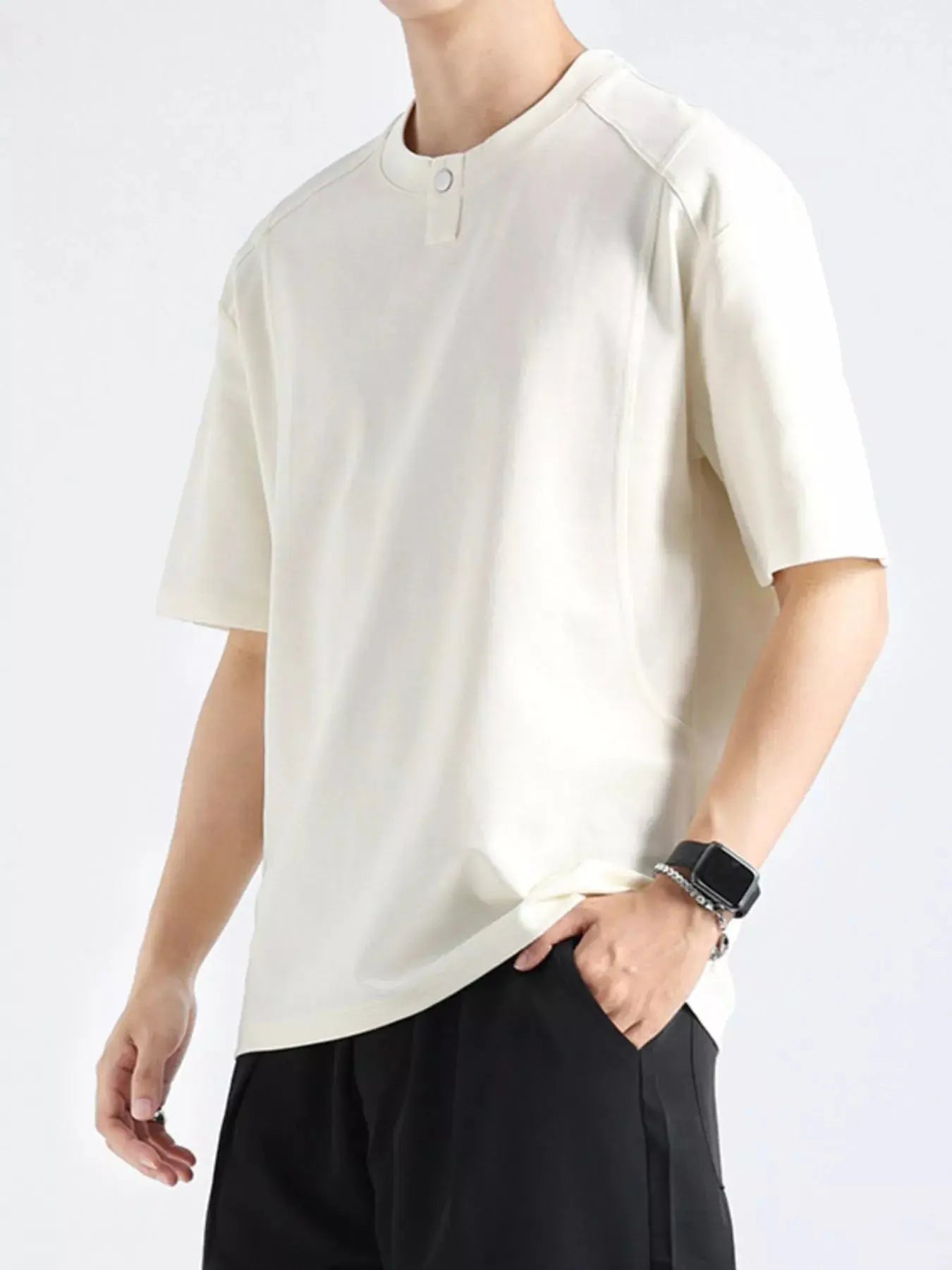 Men's Plus Size Casual Short Sleeve T-Shirt  COOLANDBAG