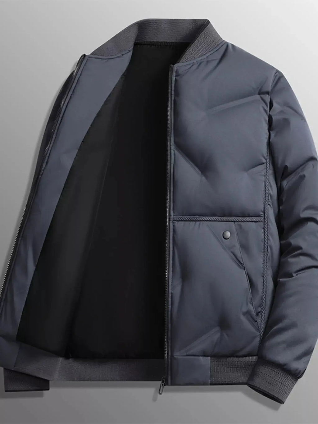 Men's Plus Size Lightweight Padded Bomber Jacket  COOLANDBAG