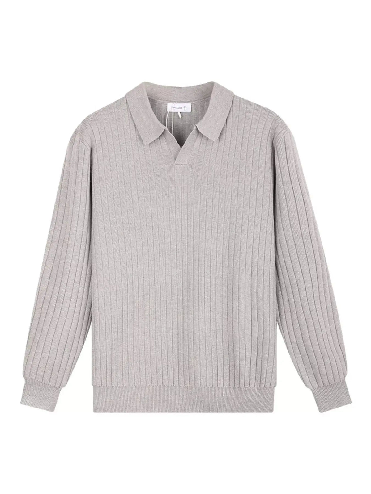 Men's Plus Size Long Sleeve Textured Knit Sweater  COOLANDBAG