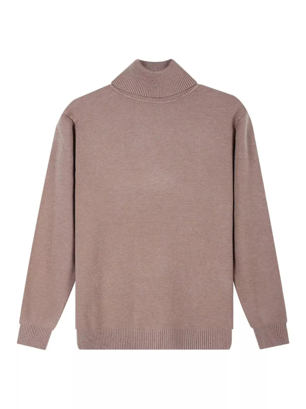 Men's Plus Size Slim-Fit Turtleneck Sweater  COOLANDBAG