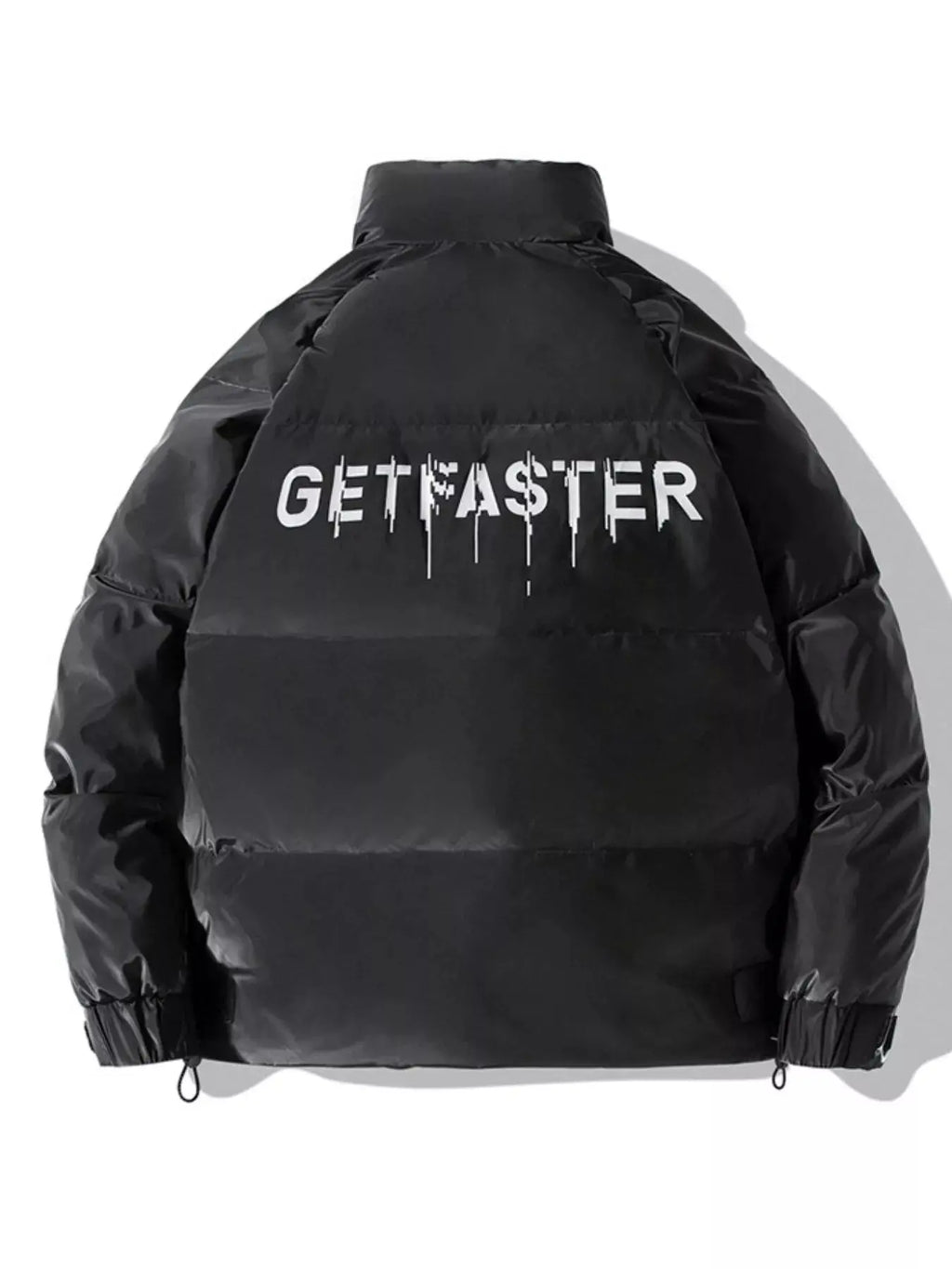 Men's Plus Size Striped Padded Puffer Jacket  COOLANDBAG