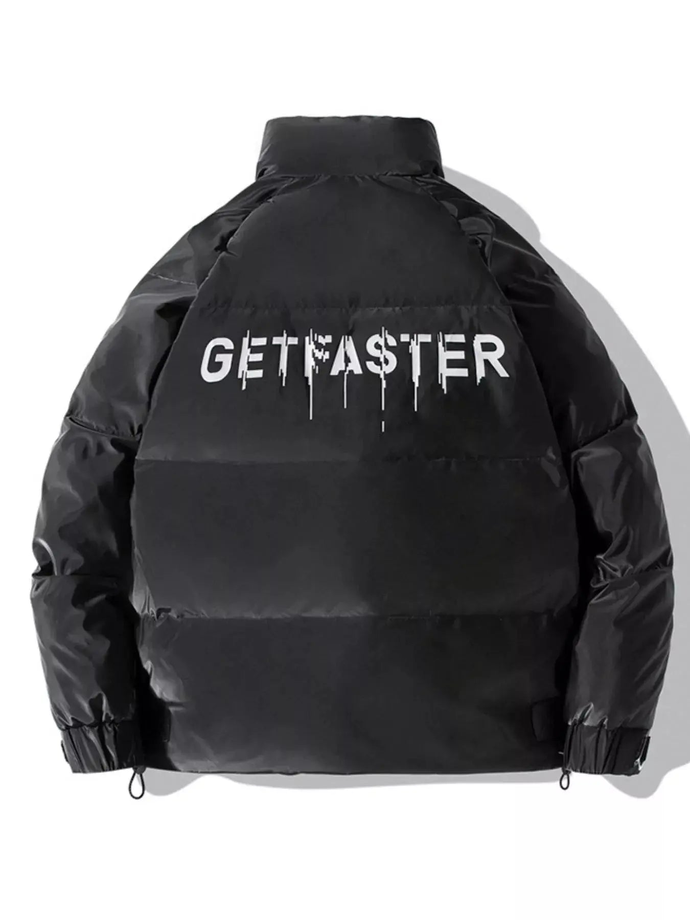 Men's Plus Size Striped Padded Puffer Jacket  COOLANDBAG