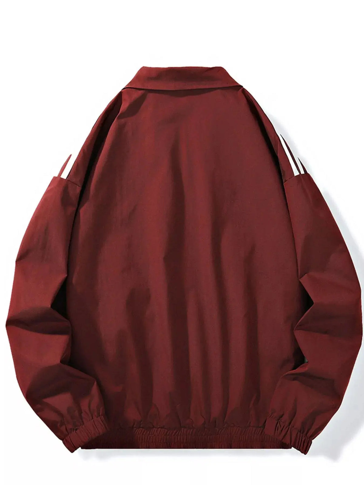 Men's Plus Size Striped Zip Up Jacket  COOLANDBAG