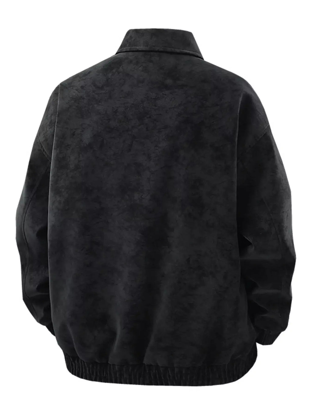 Men's Plus Size Zip Up Leather Jacket  COOLANDBAG