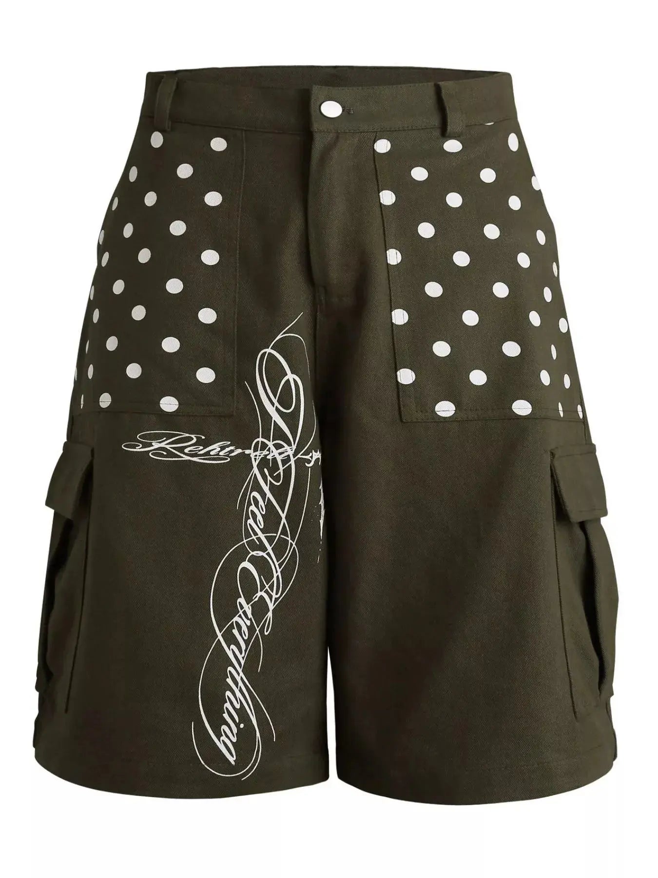 Men's Polka Dot Cargo Capris  COOLANDBAG