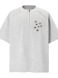 Men's Quarter-Zip Short Sleeve T-Shirt  COOLANDBAG