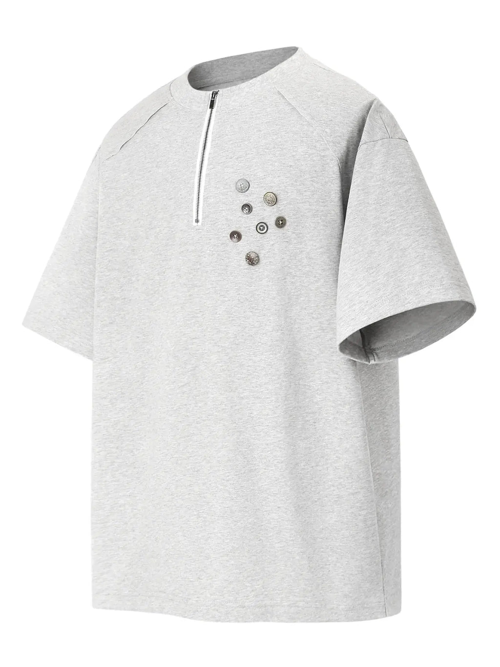 Men's Quarter-Zip Short Sleeve T-Shirt  COOLANDBAG