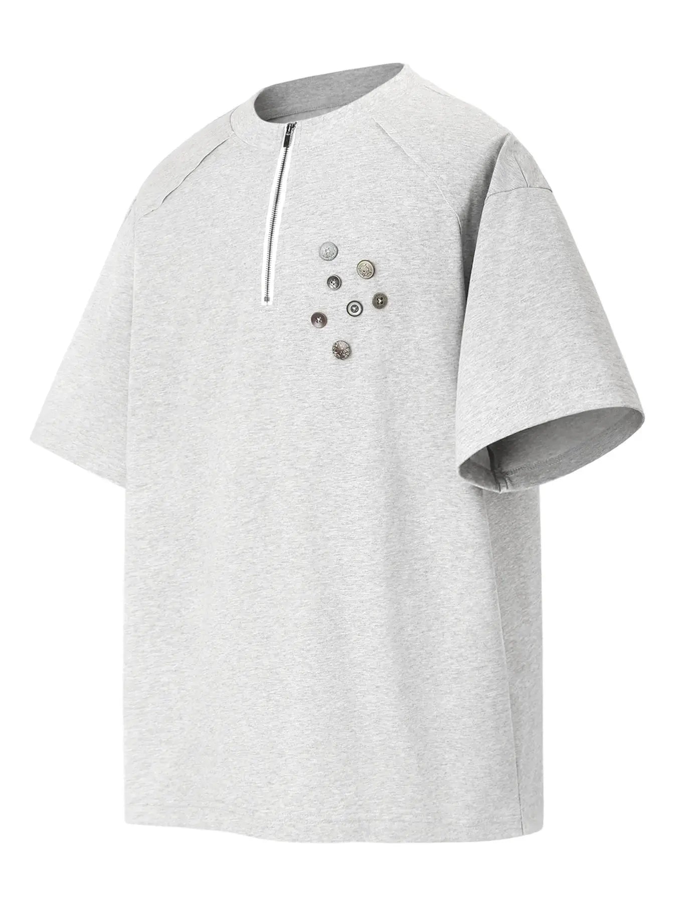 Men's Quarter-Zip Short Sleeve T-Shirt  COOLANDBAG