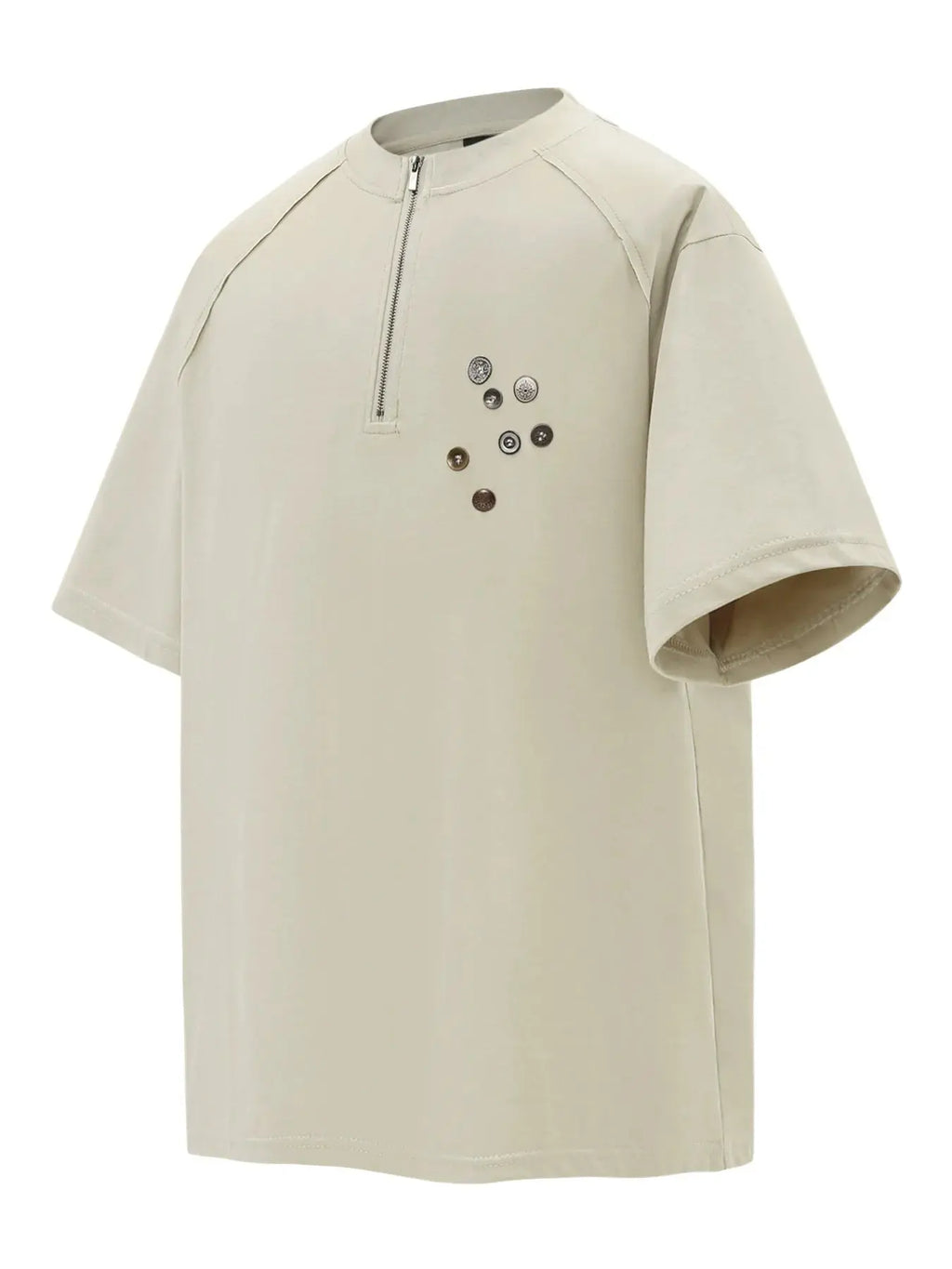 Men's Quarter-Zip Short Sleeve T-Shirt  COOLANDBAG