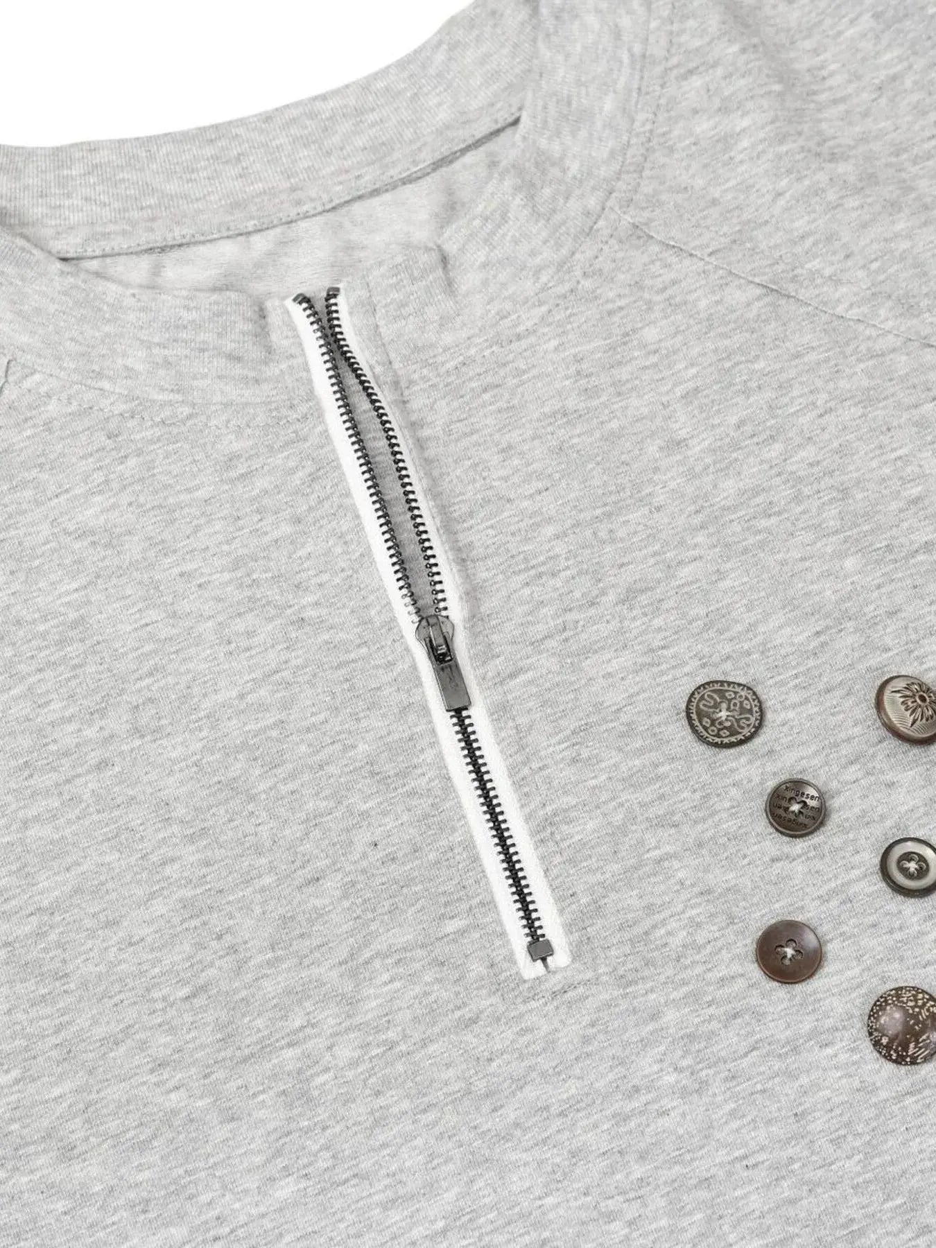 Men's Quarter-Zip Short Sleeve T-Shirt  COOLANDBAG