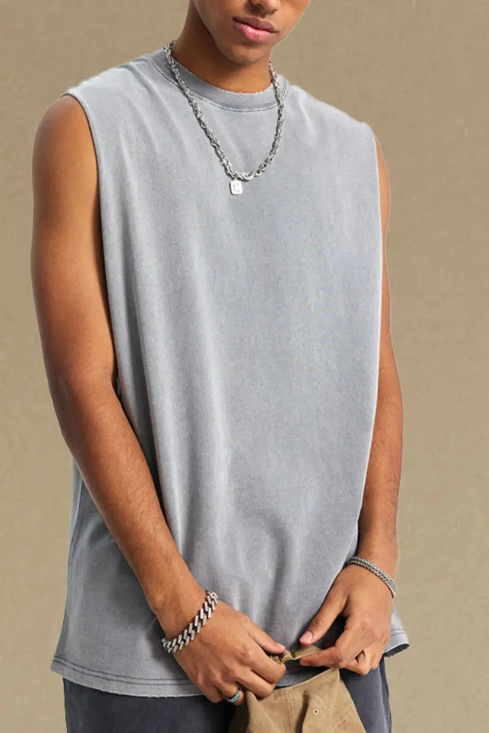 Men's Round Neck Tank  COOLANDBAG