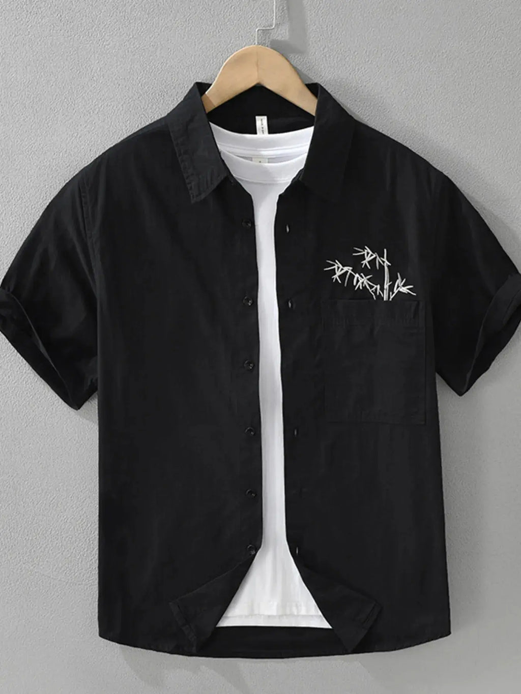 Men's Short Sleeve Button-Up Shirt  COOLANDBAG