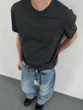 Men's Solid Color Casual T-Shirt  COOLANDBAG
