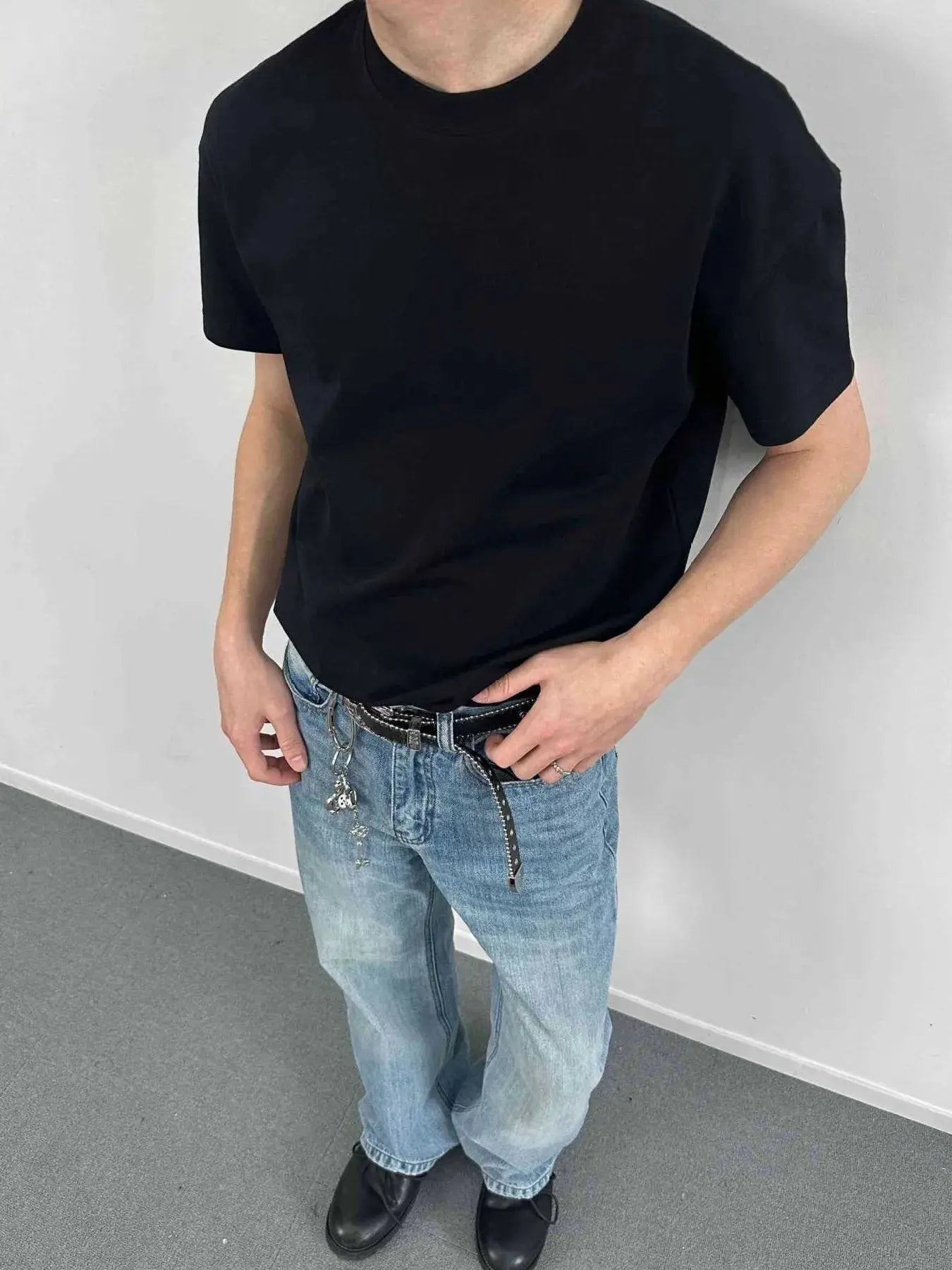 Men's Solid Color Casual T-Shirt  COOLANDBAG