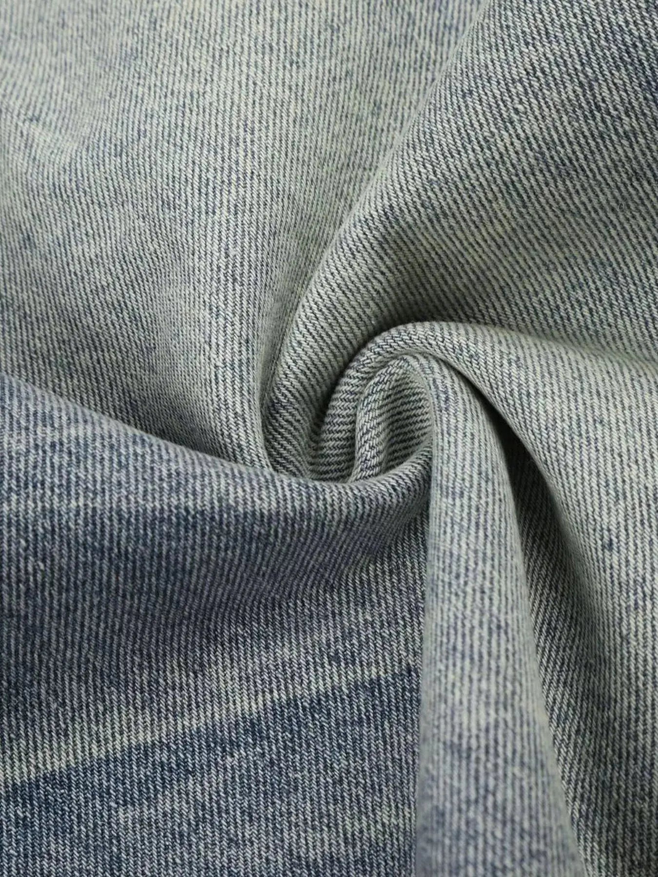 Men's Vintage Wash Wide Leg Denim Capris  COOLANDBAG