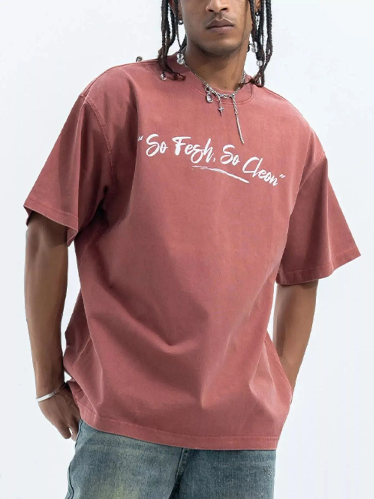 T-Shirt Oversize Graphique Washed