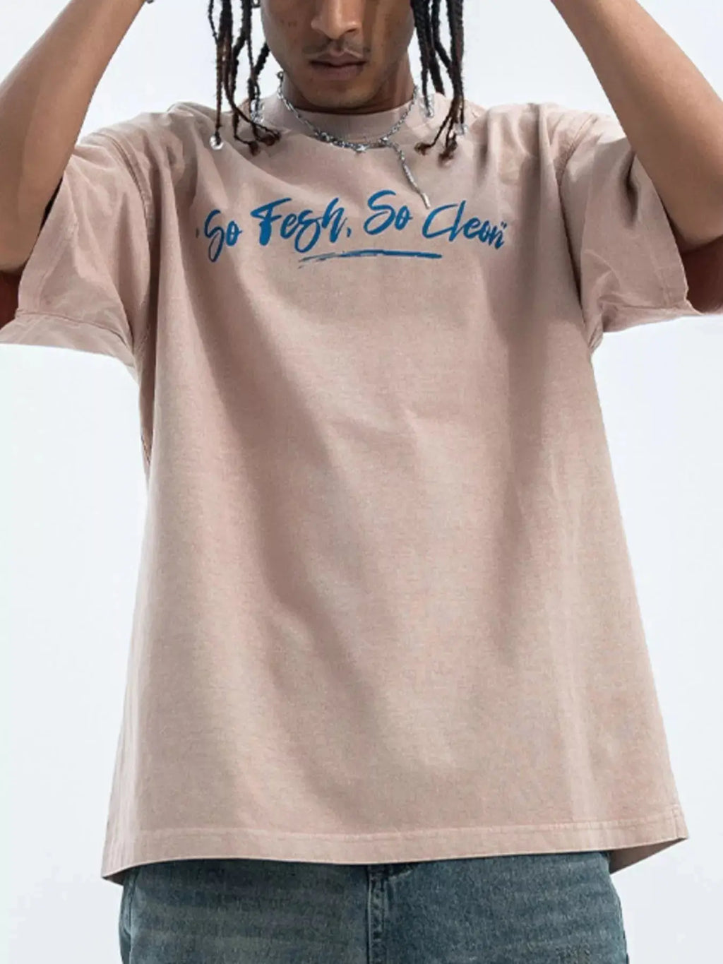 Men's Washed Graphic Oversized T-Shirt  COOLANDBAG