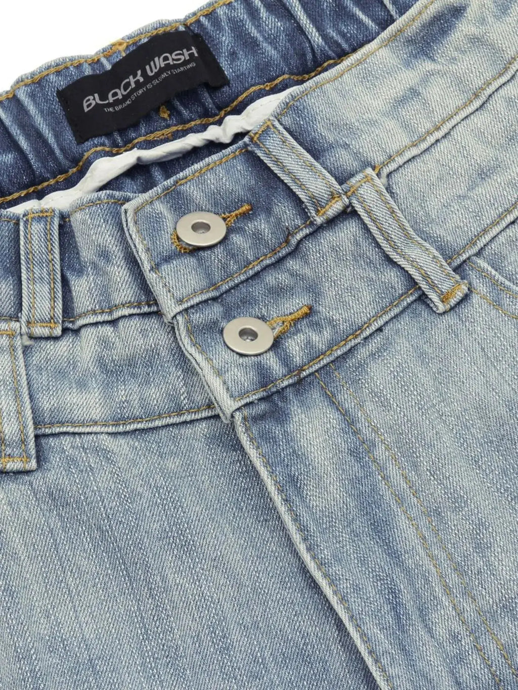 Men's Washed Wide Leg Cropped Jeans  COOLANDBAG