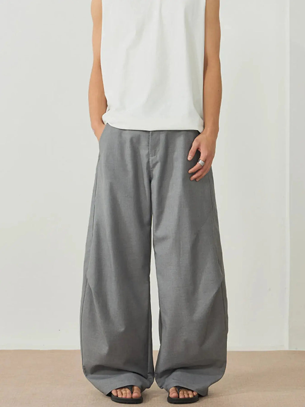 Men's Wide Leg Casual Pants  COOLANDBAG