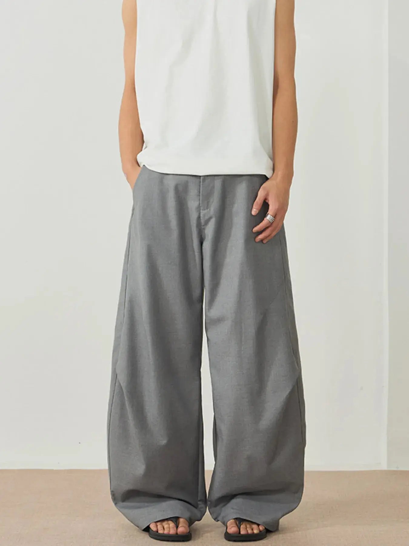 Men's Wide Leg Casual Pants  COOLANDBAG