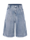 Men's Wide Leg Denim Capris  COOLANDBAG