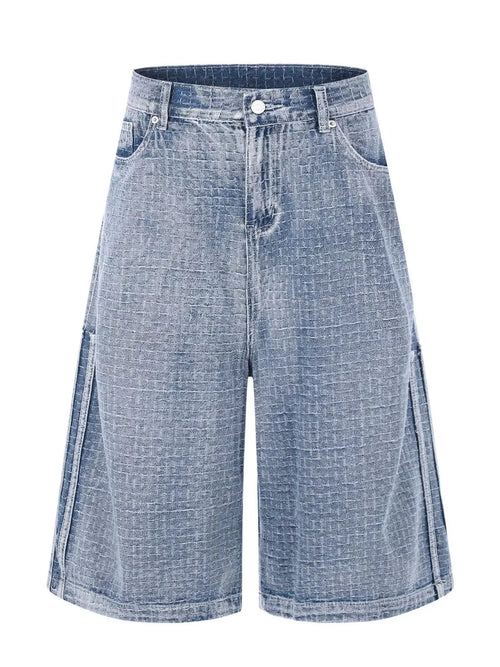 Men's Wide Leg Denim Capris  COOLANDBAG