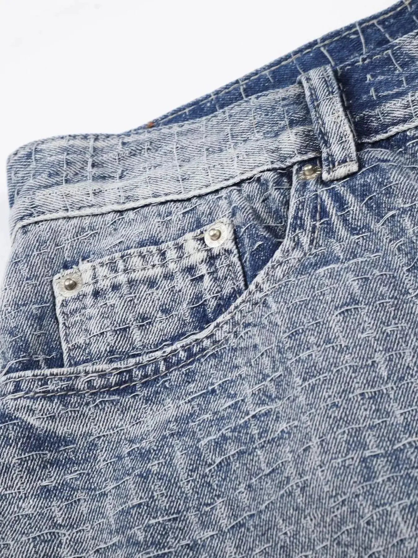 Men's Wide Leg Denim Capris  COOLANDBAG