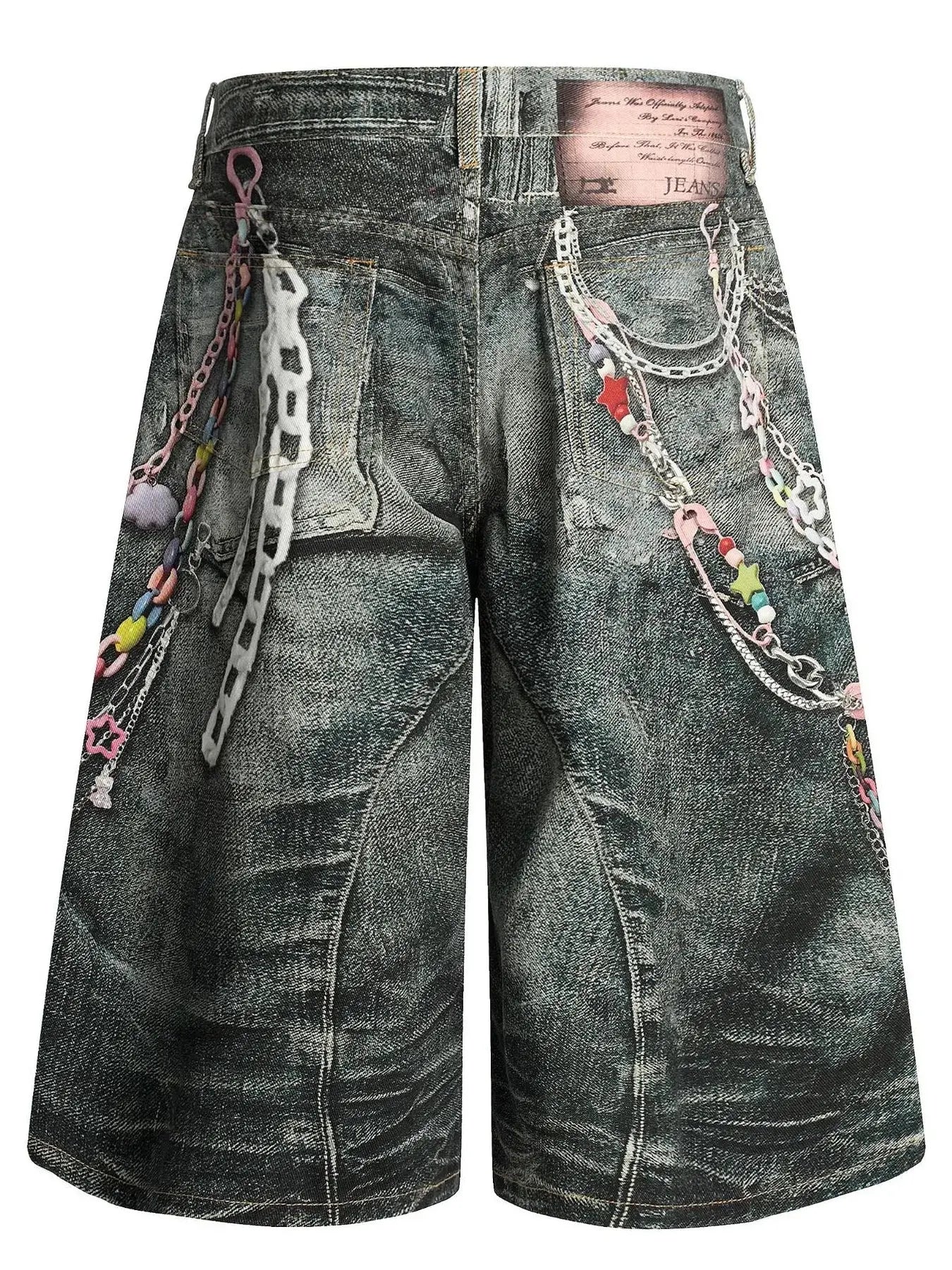 Men's Wide Leg Denim Shorts  COOLANDBAG