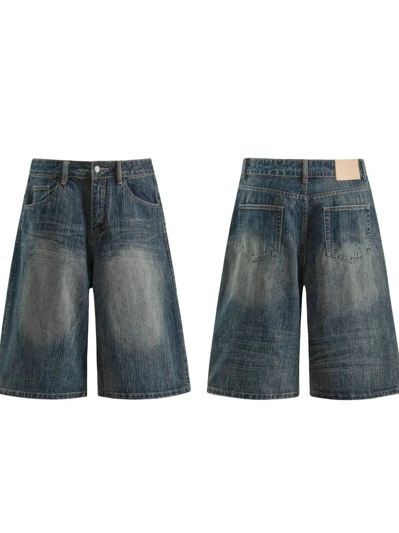 Men's Wide Leg Denim Shorts  COOLANDBAG