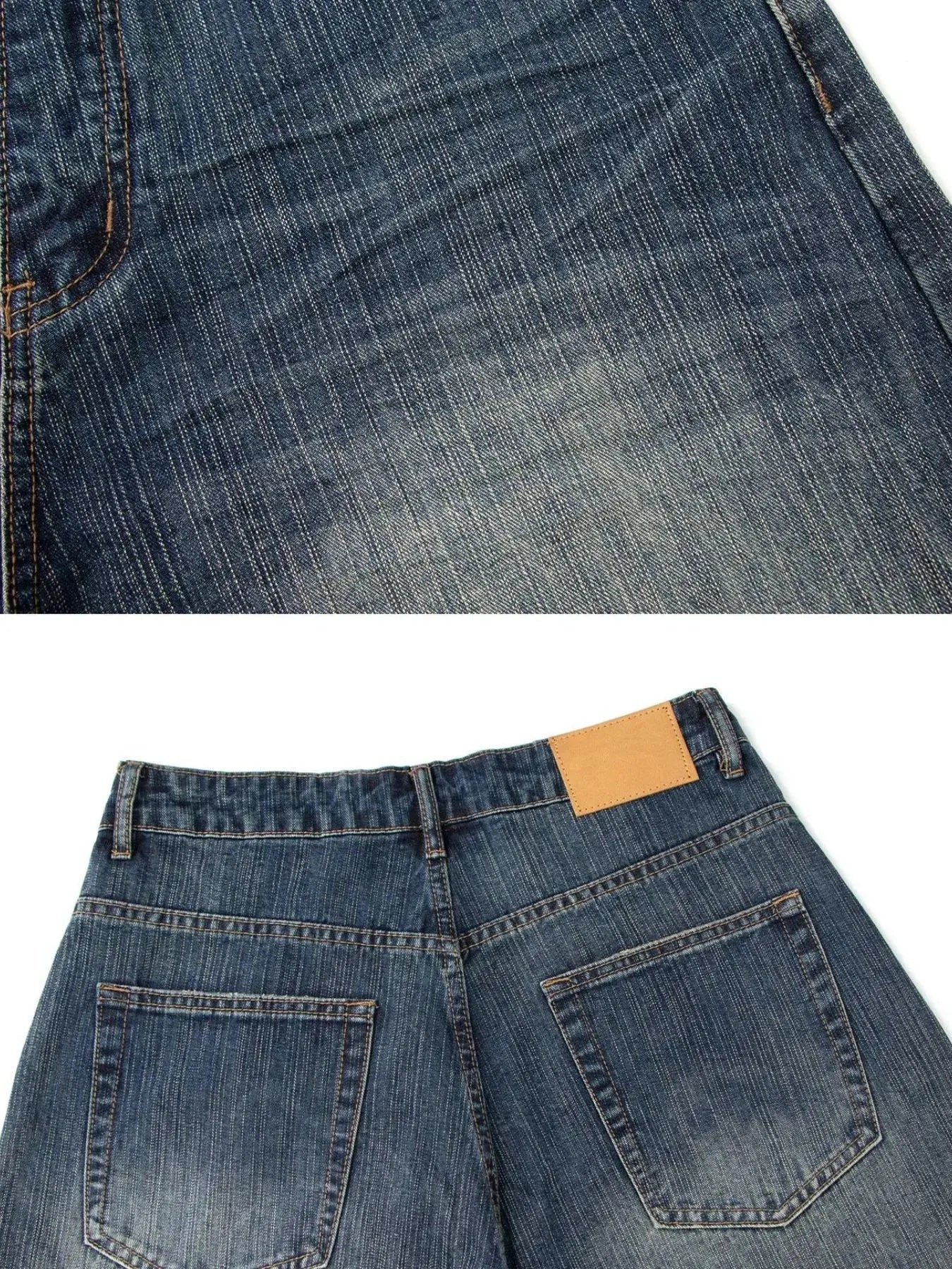 Men's Wide Leg Denim Shorts  COOLANDBAG