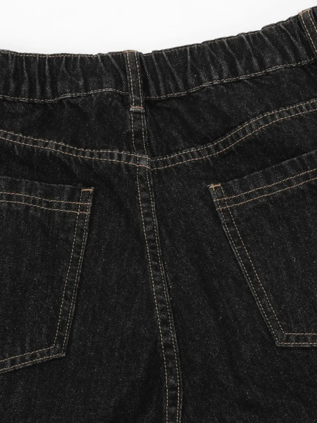 Men's Wide-Leg Denim Shorts with Plaid Accent  COOLANDBAG