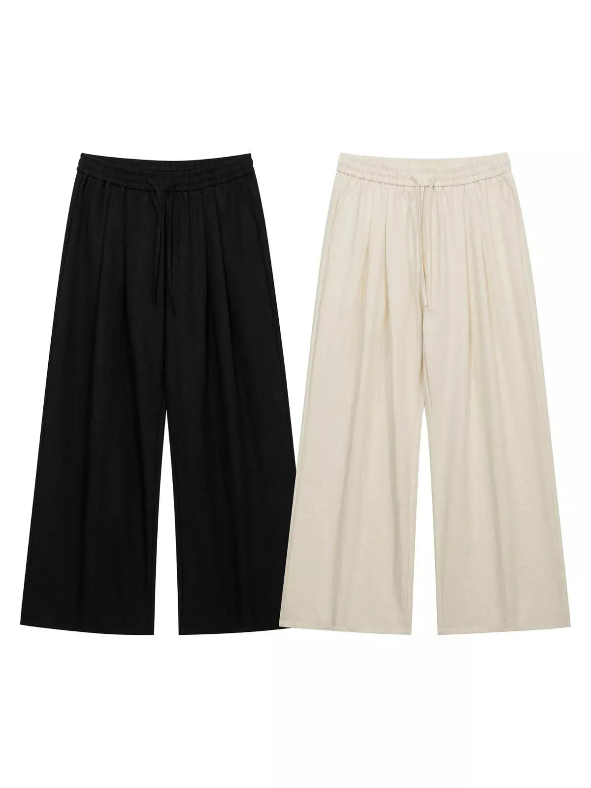 Men's Wide-Leg Drawstring Pants  COOLANDBAG