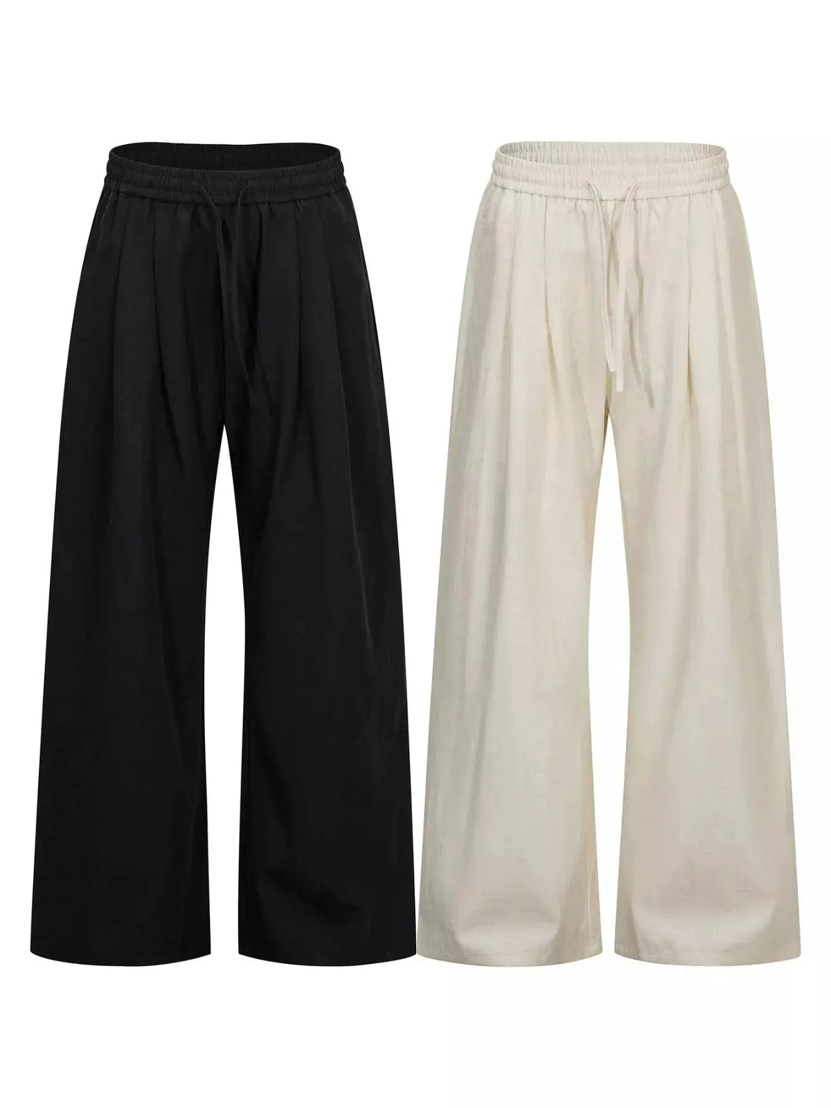 Men's Wide-Leg Drawstring Pants  COOLANDBAG