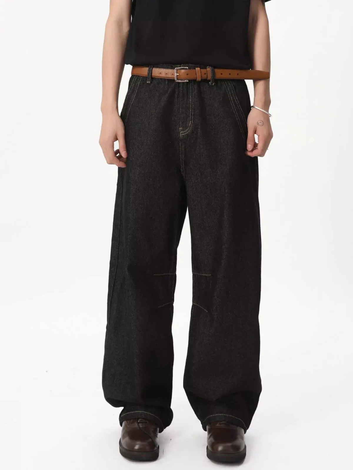 Men's Wide-Leg Jeans  COOLANDBAG